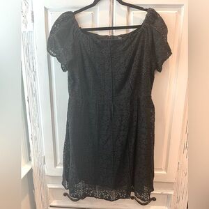 Black lace dress